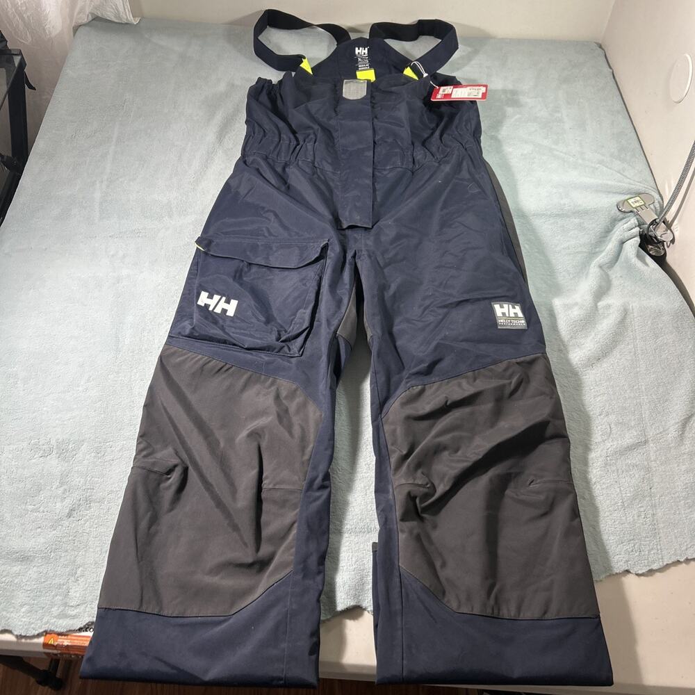 NWT Helly Hansen Pier 3.0 Bib Overalls Women XL Sailors Fishing Baggy Loose Work